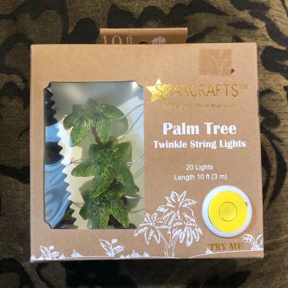 StarCrafts Palm Tree Colorful Twinkle String Light - Picture 2 of 2